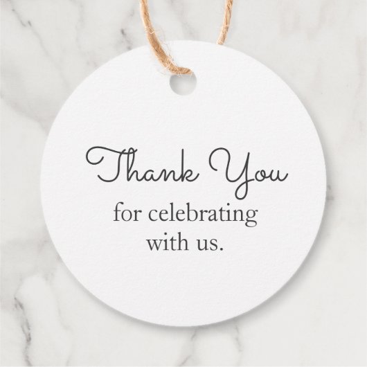 かわいいウサギありがとう フェイバータグ (裏面)