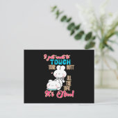 かわいいウサギちゃん 私はあなたのぷりぷりお尻を触りたいだけなのよ ポストカード (スタンド正面)