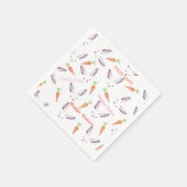 かわいいウサギとニンジン復活紙ナプキン スタンダードカクテルナプキン (角)