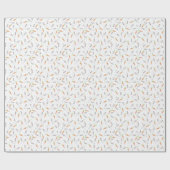 かわいいウサギとニンジン ラッピングペーパー (フラット)