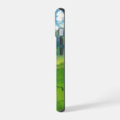 かわいいウサギと山の景色のiPhoneケース iPhone 15ケース (左側面)