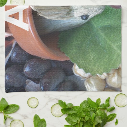 かわいいウサギのおやつタイム キッチンタオル (折り畳み)