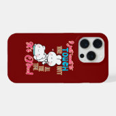 かわいいウサギのイラスト お尻を触りたい iPhoneケース (裏面横)