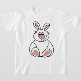 かわいいウサギのイラスト | 子供用アニマルTシャツ Tシャツ
