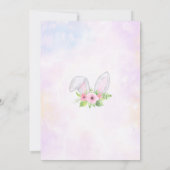 かわいいウサギのイースターエッグハント 招待状 (裏面)
