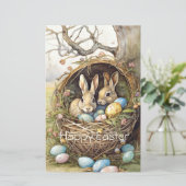 かわいいウサギのイースターエッグ (スタンド正面)