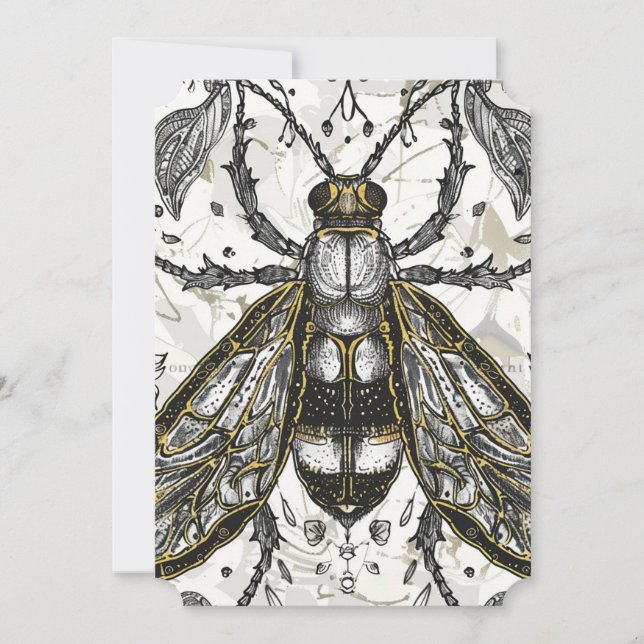 かわいいウサギのイースターカード (正面)