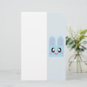 かわいいウサギのイースターギフトブルーベイビー 便箋 (スタンド正面)