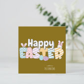 かわいいウサギのイースター シーズンカード (スタンド正面)