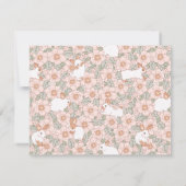 かわいいウサギのオリジナル文房具 ノートカード (裏面)