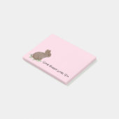 かわいいウサギのオーダーメイド ポストイット (アングル)