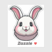 かわいいウサギのキャラクター シール (シート)