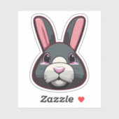 かわいいウサギのキャラクター シール (シート)
