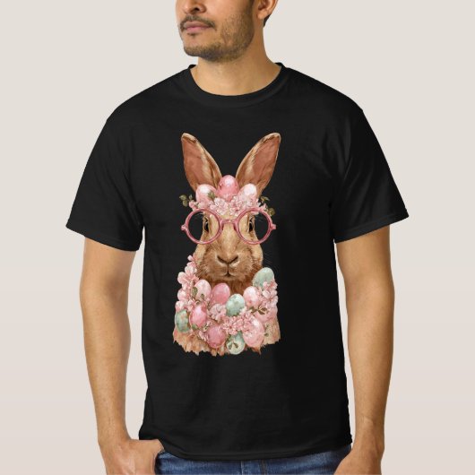 かわいいウサギのギフト Tシャツ (正面)