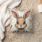 かわいいウサギのクッション クッション (ブランケット)