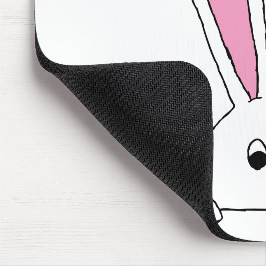 かわいいウサギのクリップアートかわいい動物のバニーアート マウスパッド (コーナー)