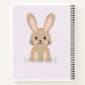 かわいいウサギのスパイラルノート ノートブック (裏面)