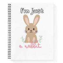 かわいいウサギのスパイラルノート