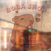 かわいいウサギのタピオカティー ウィンドウサイン (シート2)
