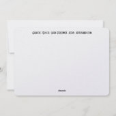 かわいいウサギのディスコ新年フラット シーズンカード (裏面)