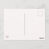 かわいいウサギのトップハット - 誕生日 ポストカード (裏面)