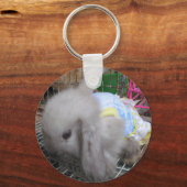 かわいいウサギのドレス|過去記事 キーホルダー (正面)