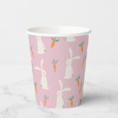 かわいいウサギのニンジン 紙コップ (左)