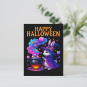 かわいいウサギのハロウィンポストカード ポストカード (スタンド正面)