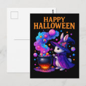 かわいいウサギのハロウィンポストカード ポストカード (正面/裏面)