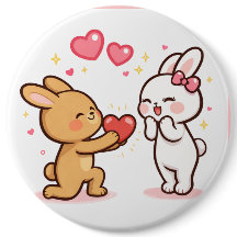 かわいいウサギのハートギフトデザイン