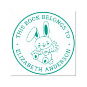 かわいいウサギのバニー漫画この本は属している セルフインキングスタンプ (デザイン)