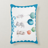 かわいいウサギのバルーンバー アクセントクッション (正面(垂直))