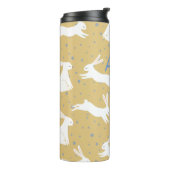 かわいいウサギのパターンデザイン – カスタマイズ可能 タンブラー (回転左)