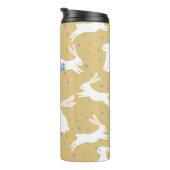 かわいいウサギのパターンデザイン – カスタマイズ可能 タンブラー (回転右)