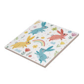 かわいいウサギのパターン タイル (側面)