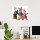 かわいいウサギのピーター・ラビット ポスター (ホームオフィス)