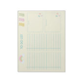 かわいいウサギのプランナーを行うメモ帳 ノートパッド (回転)