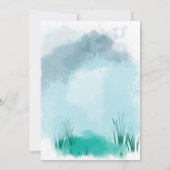 かわいいウサギのベビーシャワー 招待状 (裏面)