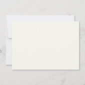 かわいいウサギのベージュ赤ちゃんシャワーありがとう 招待状 (裏面)