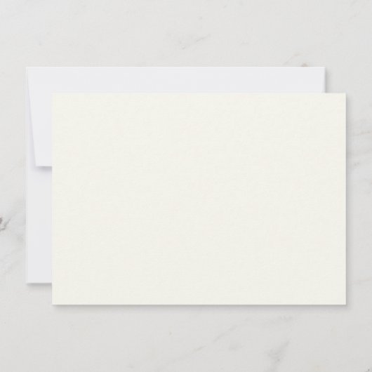 かわいいウサギのベージュ赤ちゃんシャワーありがとう 招待状 (裏面)