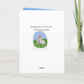 かわいいウサギのペアバレンタインデーのカード シーズンカード (裏面)