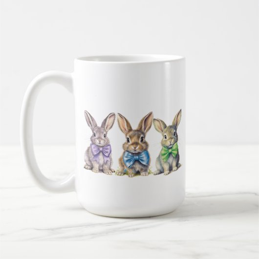 かわいいウサギのマグカップ コーヒーマグカップ (左)