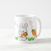 かわいいウサギのマグカップ コーヒーマグカップ (正面右)