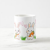 かわいいウサギのマグカップ コーヒーマグカップ (中央)