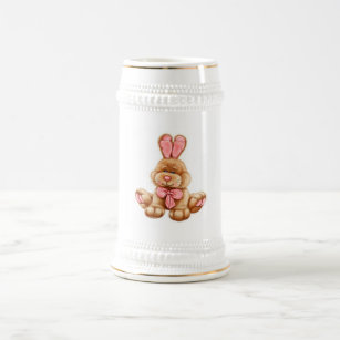 かわいいウサギのマグカップ ビールジョッキ