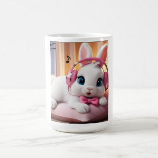 かわいいウサギのマグカップ - 愛らしいキャラクターラビットのコーヒーカップ コーヒーマグカップ