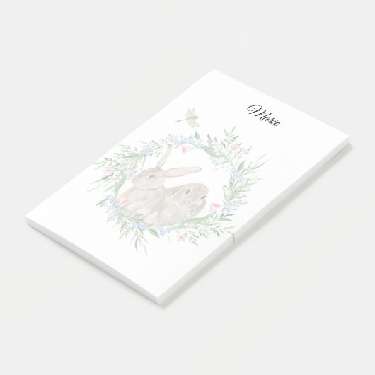 かわいいウサギのメモ帳 ポストイット (アングル)