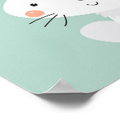 かわいいウサギの保育園ポスター ポスター (角)