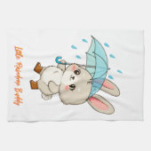 かわいいウサギの傘 キッチンタオル (横)