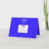 かわいいウサギの冬至カード サンキューカード (裏面)